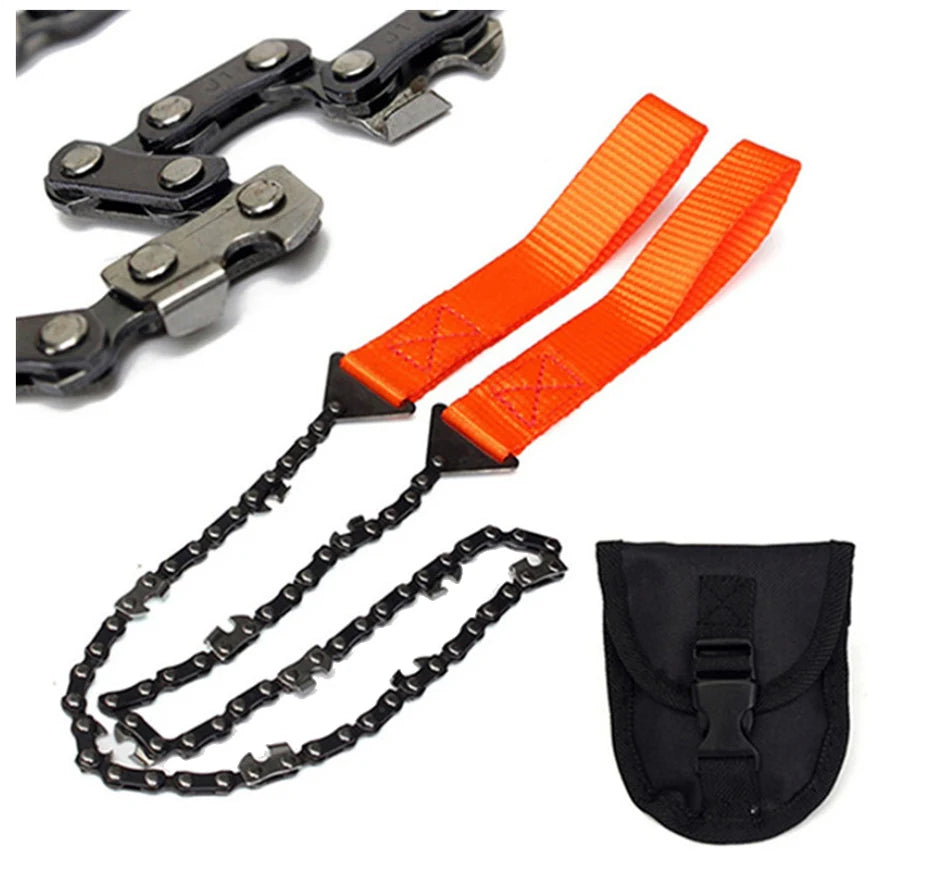 Camping Tools Garden Tools Survival Hand Zipper Saw Handsaw Wood Cutting Tool Handheld Chains Saw Wire Saw Emergency Saw