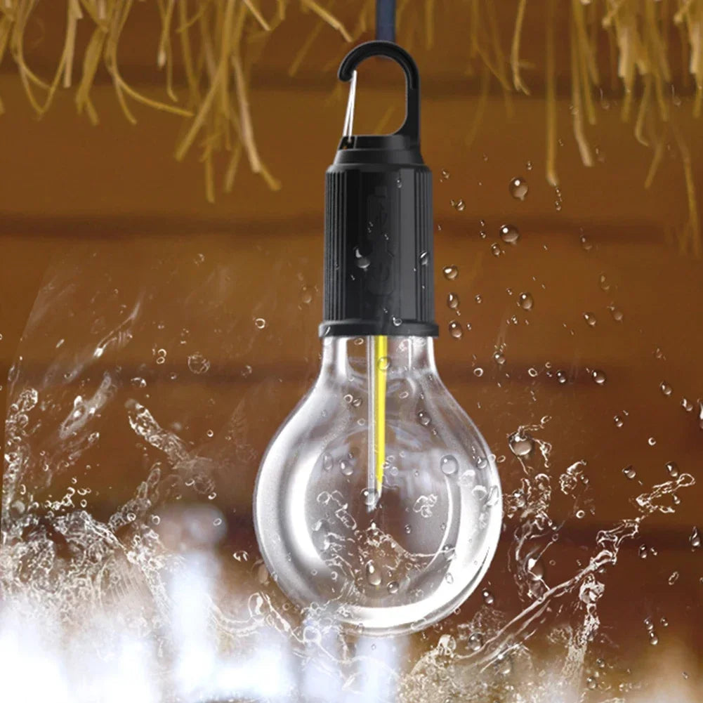 USB Camping Light 3 Lighting mode Rechargeable Lantern Waterproof High Bright Tent Light with Hook Outdoor Night Emergency Light