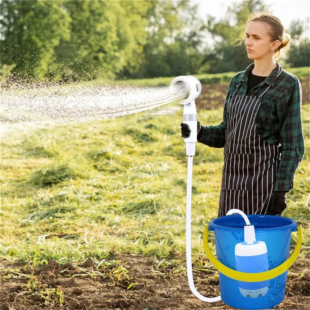 Camping Shower Set Portable Outdoor Shower Electric Hiking Shower Water Bag For Travel Car Washing Camping Survival Equipment