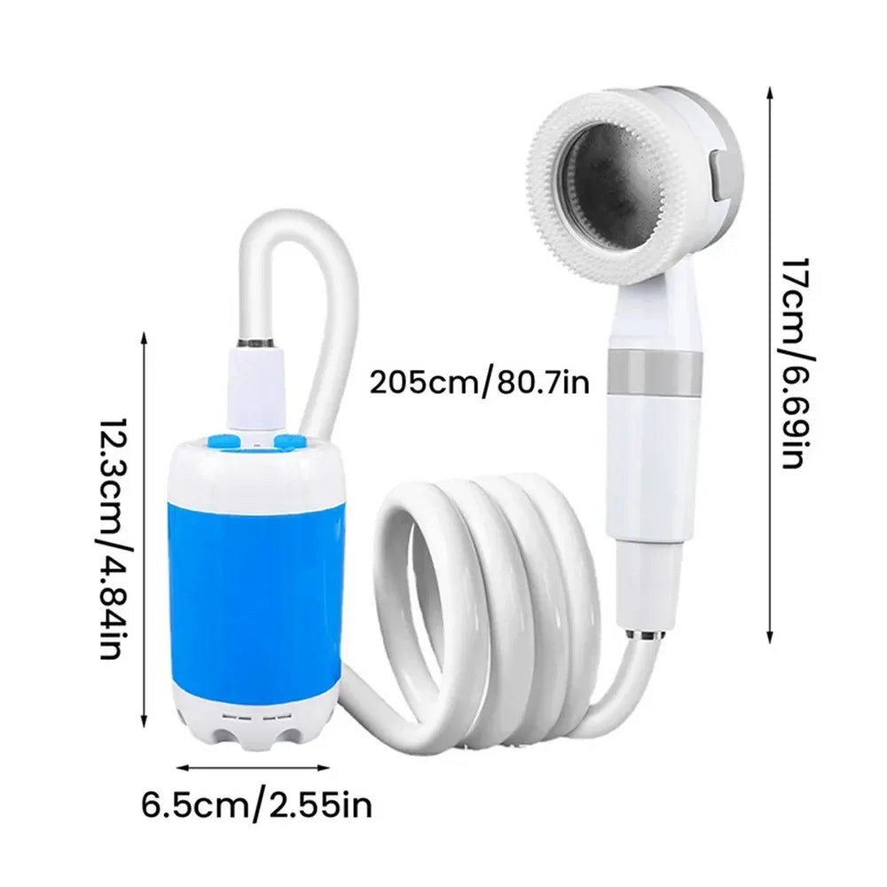 Camping Shower Set Portable Outdoor Shower Electric Hiking Shower Water Bag For Travel Car Washing Camping Survival Equipment