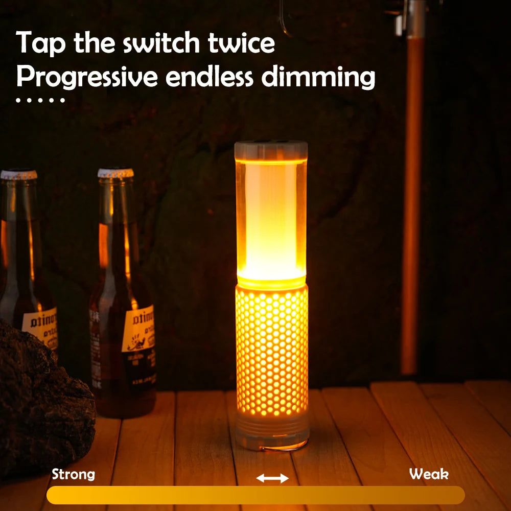 Camping Lights Rechargeable Outdoor Telescopic Collapsible Lanterns Multi-Functional Portable Magnetic Tent Lamps Emergency Hiki