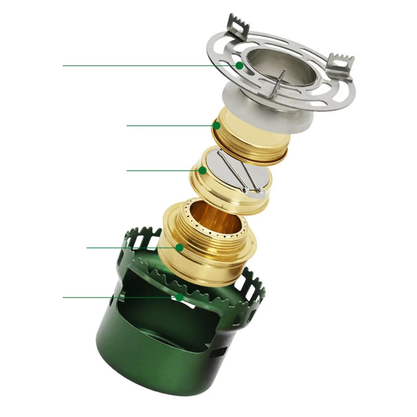 Ultralight Alcohol Camping Stove – Compact Portable Metal Burner for Hiking, Backpacking & Outdoor Cooking