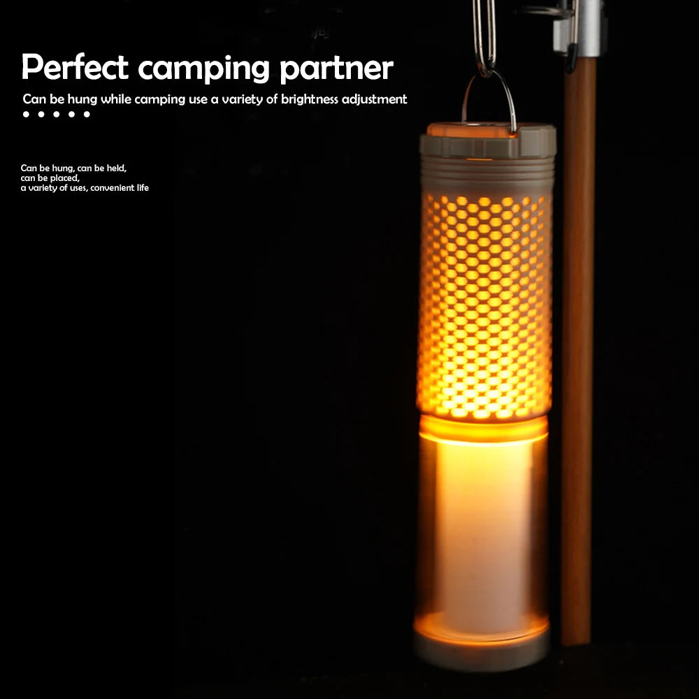 Camping Lights Rechargeable Outdoor Telescopic Collapsible Lanterns Multi-Functional Portable Magnetic Tent Lamps Emergency Hiki