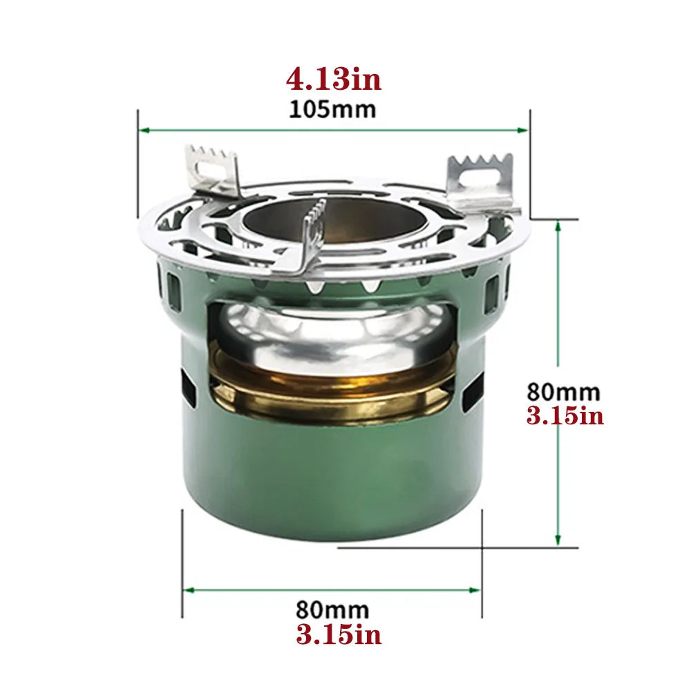 Ultralight Alcohol Camping Stove – Compact Portable Metal Burner for Hiking, Backpacking & Outdoor Cooking