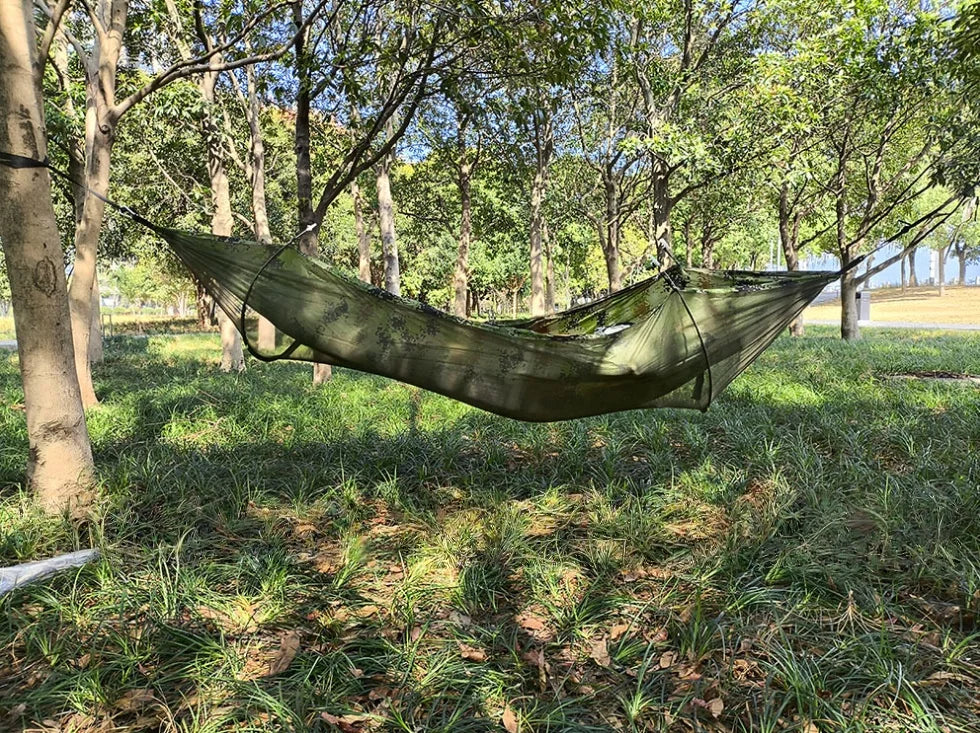 Camping hammock Super elastic fast opening hammock suitable for camping hammock outdoor furniture garden leisure hammock