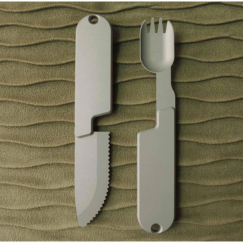 Camping Eating Utensils Set, Utensil Set,2 in 1 Camping Eating Utensils Set，Suitable for camping parties, gatherings, picnics