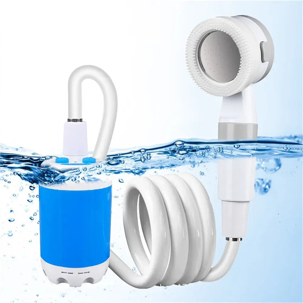 Camping Shower Set Portable Outdoor Shower Electric Hiking Shower Water Bag For Travel Car Washing Camping Survival Equipment