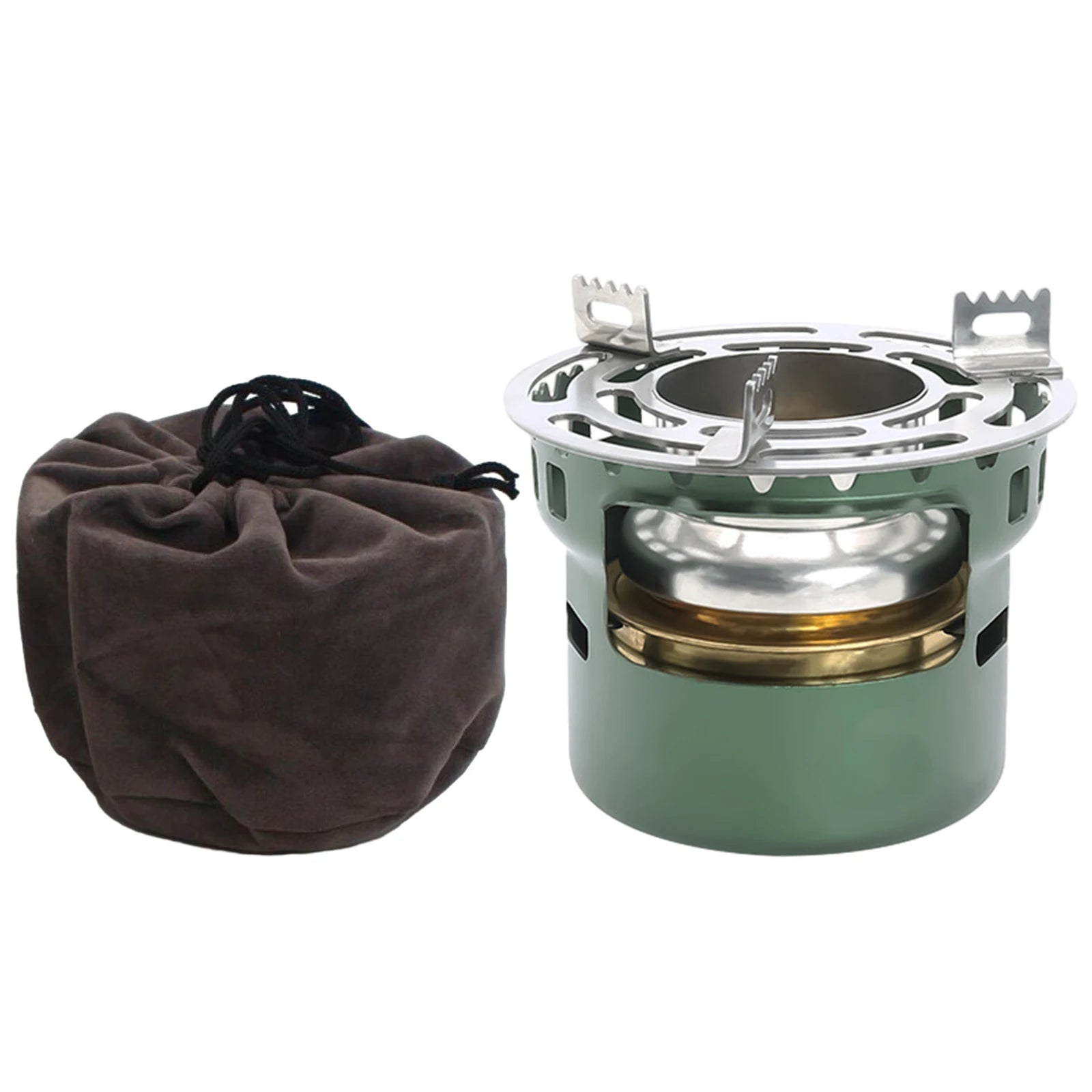 Ultralight Alcohol Camping Stove – Compact Portable Metal Burner for Hiking, Backpacking & Outdoor Cooking