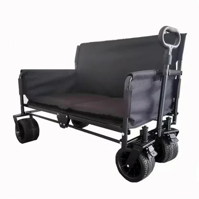 Outdoor Sofa, Multi-function Recliner, Folding Cart, Multi-purpose Folding Fishing Trailer That Can Be Used as a Seat, Camping