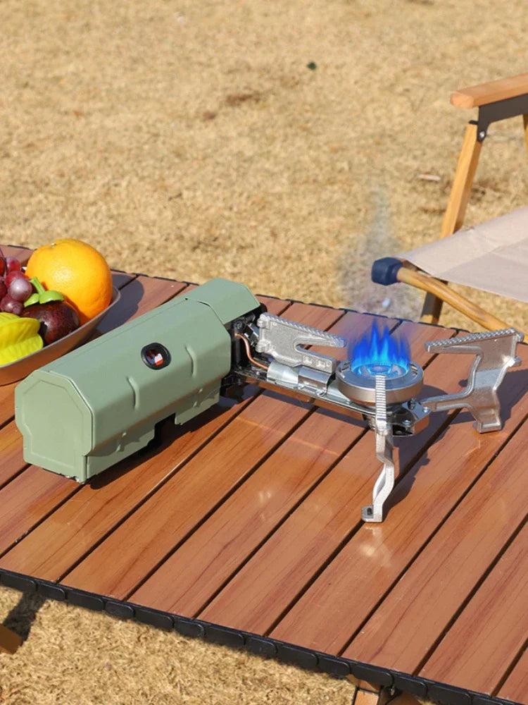 Camping Gas Stove Portable Folding Gas Burner Outdoor Gas Stove Folding Card Stove Picnic Grill Fire Heating System