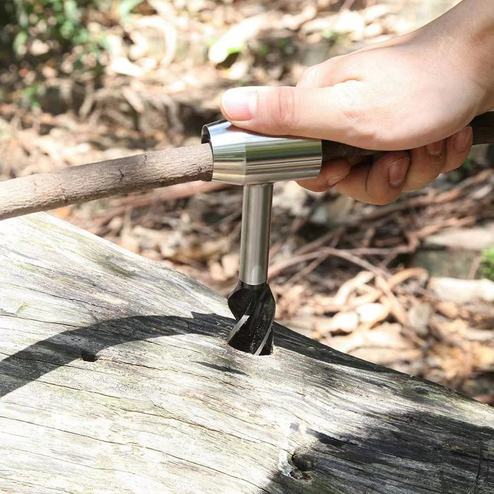Outdoor Survival Drilling Tool Woodworking Tools For Camping Outdoor Hiking Hand Drill Punch Tool Portable Auger Drill Bits