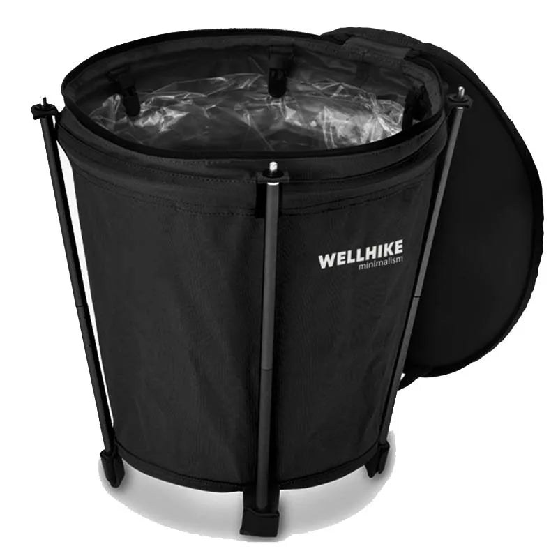 Outdoor Travel Camping Trash Can Foldable Storage Round Bucket Self-drive Camping Barbecue Clean Portable Car Trash Can