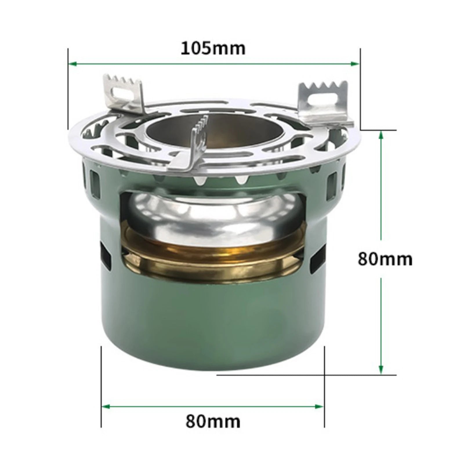 Ultralight Alcohol Camping Stove – Compact Portable Metal Burner for Hiking, Backpacking & Outdoor Cooking