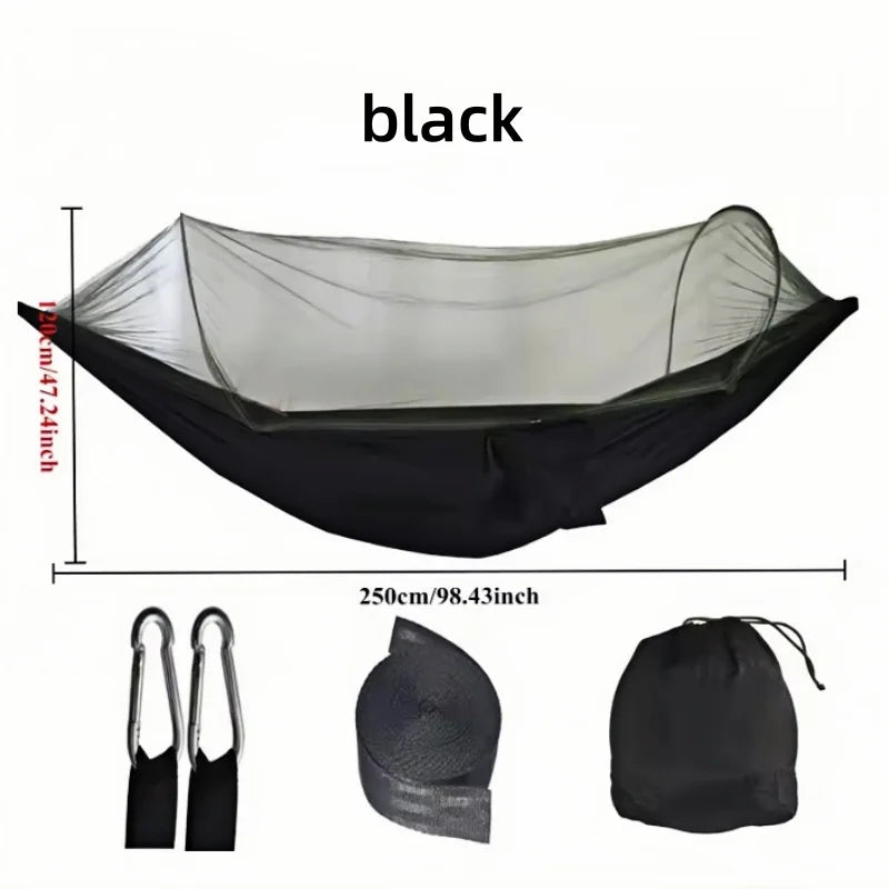 Camping hammock Super elastic fast opening hammock suitable for camping hammock outdoor furniture garden leisure hammock