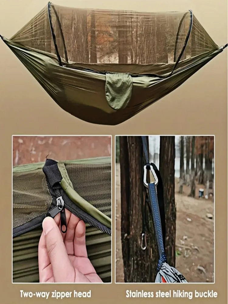 Camping hammock Super elastic fast opening hammock suitable for camping hammock outdoor furniture garden leisure hammock