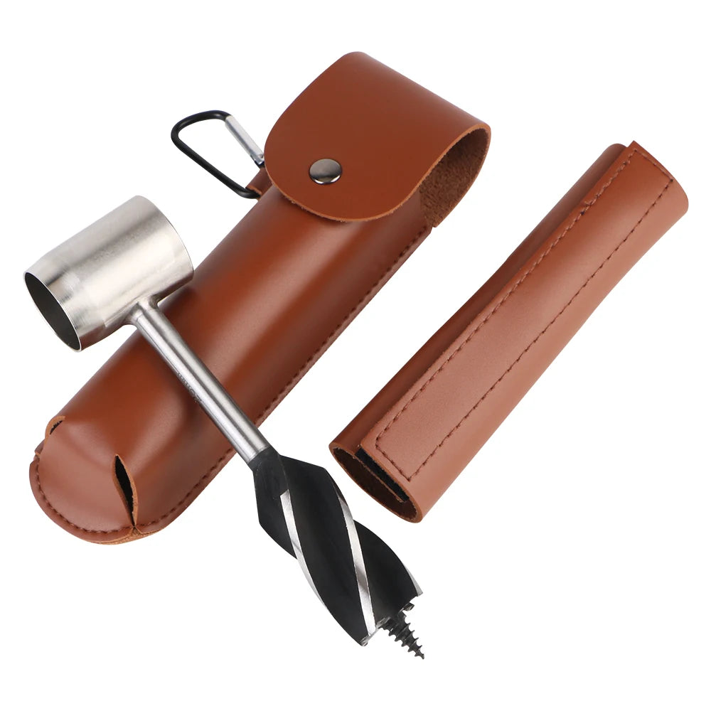 Outdoor Survival Drilling Tool Woodworking Tools For Camping Outdoor Hiking Hand Drill Punch Tool Portable Auger Drill Bits