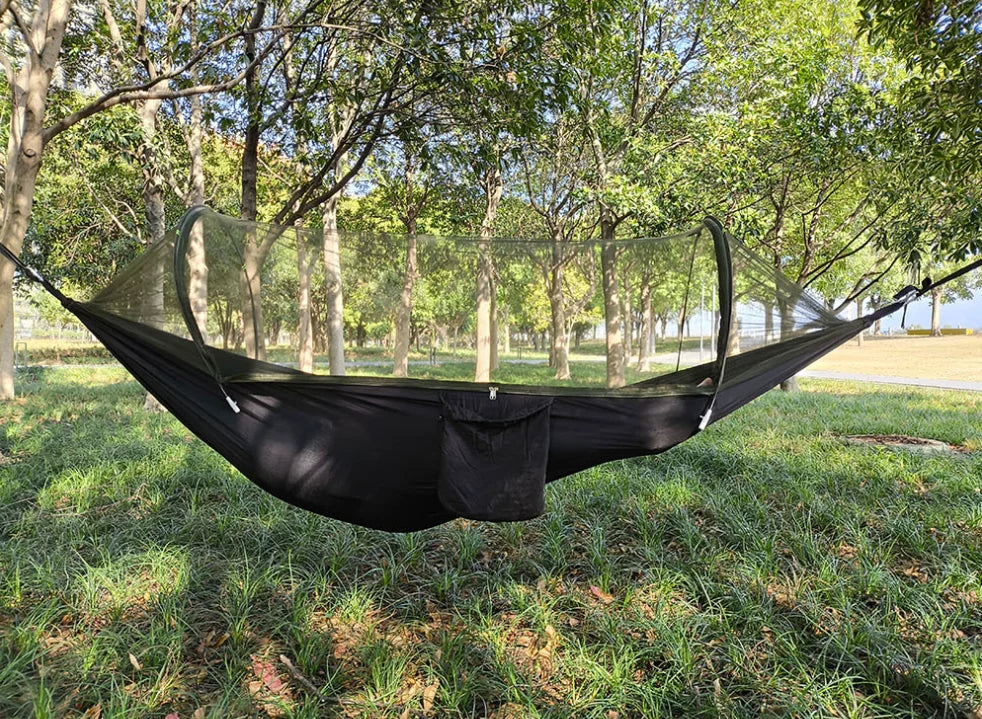 Camping hammock Super elastic fast opening hammock suitable for camping hammock outdoor furniture garden leisure hammock