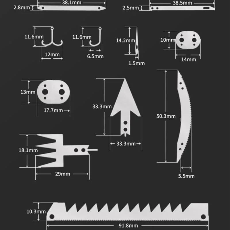 Outdoor Camping Outdoor Multifu Equipment Survival Tools Stainless Steel Card Fishing Portable Practical Hand Tools Supplies