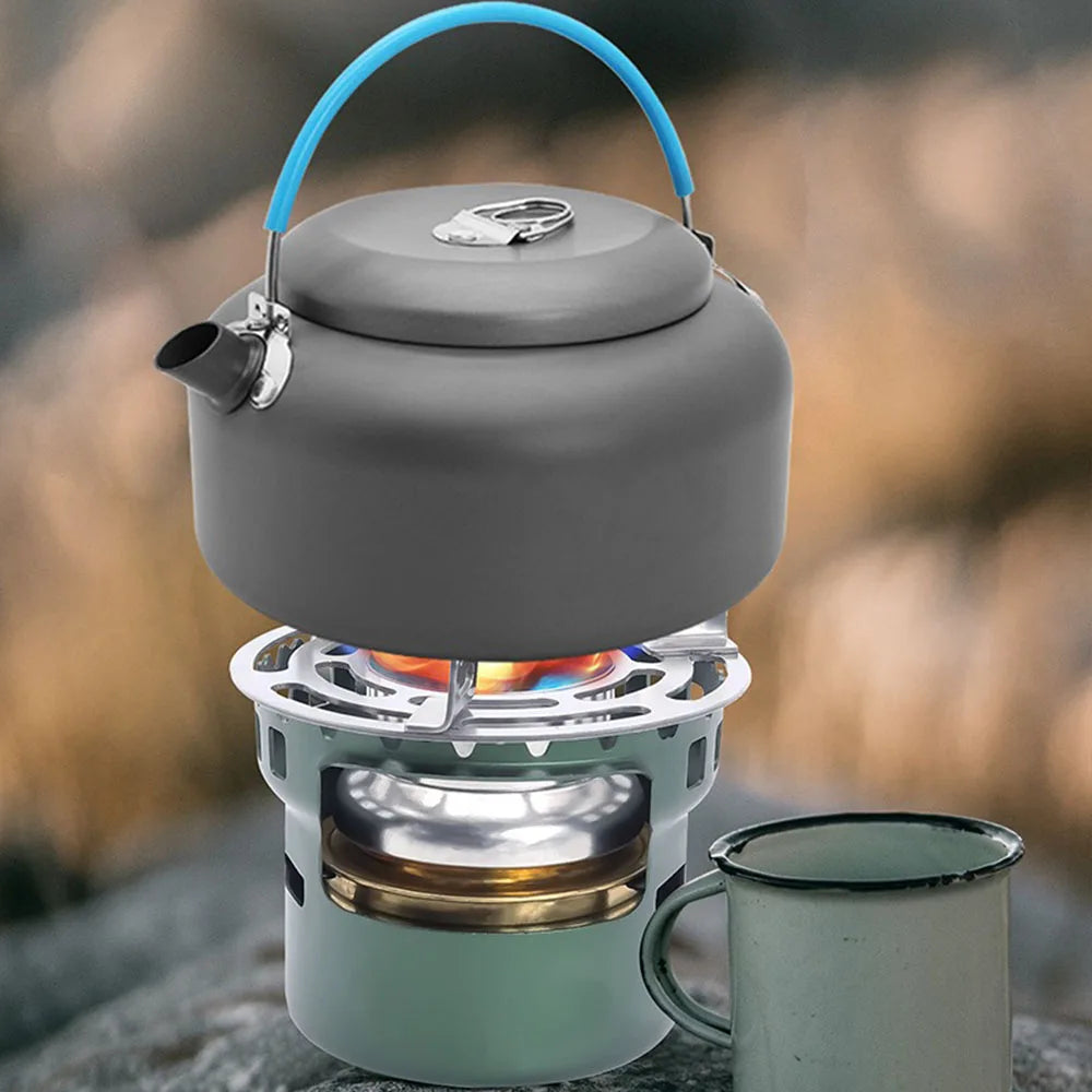 Ultralight Alcohol Camping Stove – Compact Portable Metal Burner for Hiking, Backpacking & Outdoor Cooking