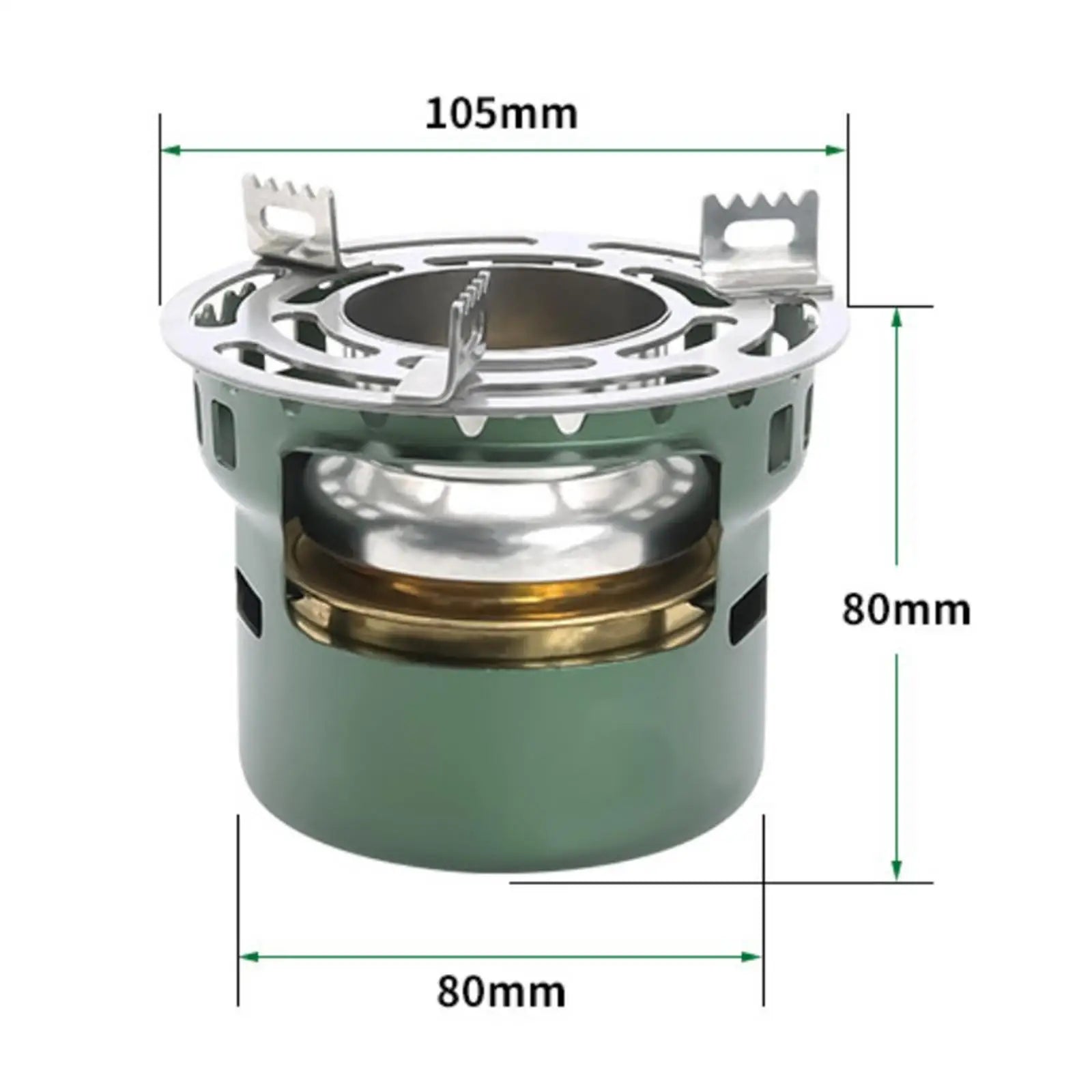 Ultralight Alcohol Camping Stove – Compact Portable Metal Burner for Hiking, Backpacking & Outdoor Cooking