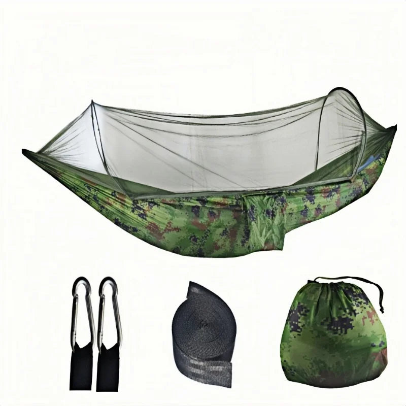Camping hammock Super elastic fast opening hammock suitable for camping hammock outdoor furniture garden leisure hammock