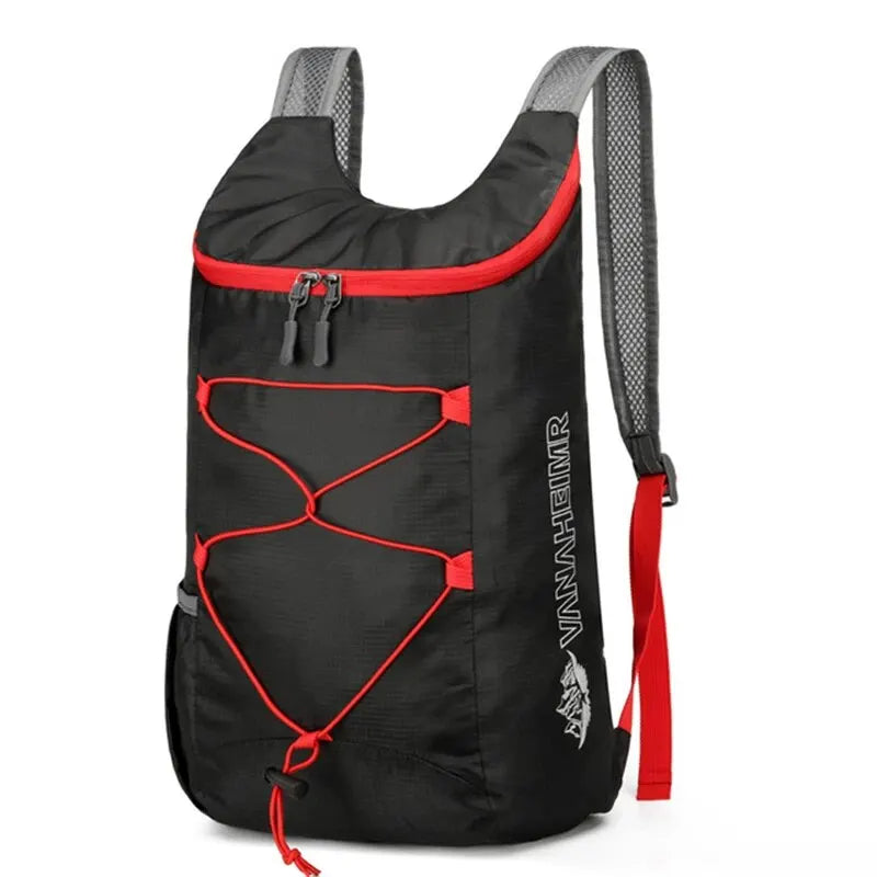 Camping Hiking For Travel Multifunctional Outdoor Folding Backpack High Density Lightweight Waterproof Nylon Fabric Sports Bag