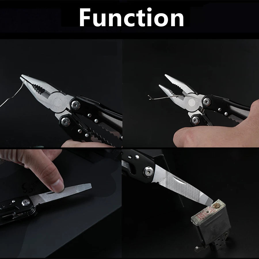 Outdoor Multitool Camping Portable Stainless Steel Folding Multifunction Tools Emergency survival Knife Pliers