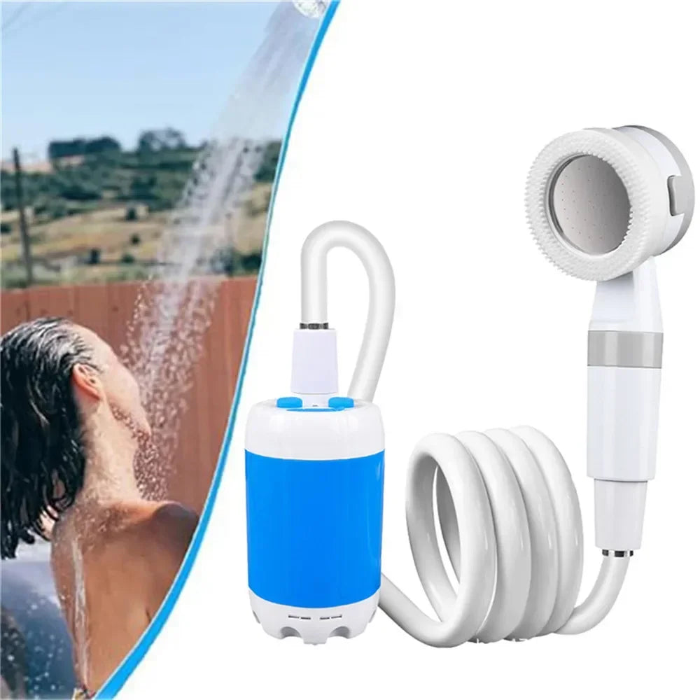 Camping Shower Set Portable Outdoor Shower Electric Hiking Shower Water Bag For Travel Car Washing Camping Survival Equipment