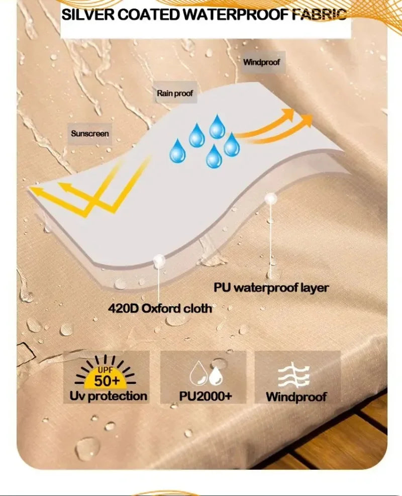 Customized Spotted Wear Resistant Waterproof Car Side Shower Tent Campsite Car Side Shower Convenient  Usable Camping Essentials
